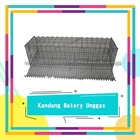 Battery Wire Cage - Laying Chicken Cage 4 Doors Contents of 8 1