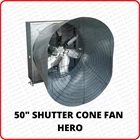 50'' SHUTTER CONE FAN HERO - Chicken Coop Fan 6