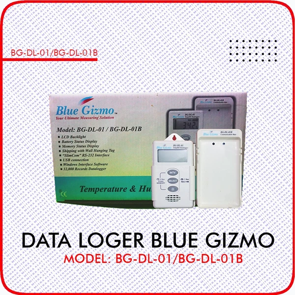 Data Logger Temperature Humadity Blue Gizmo